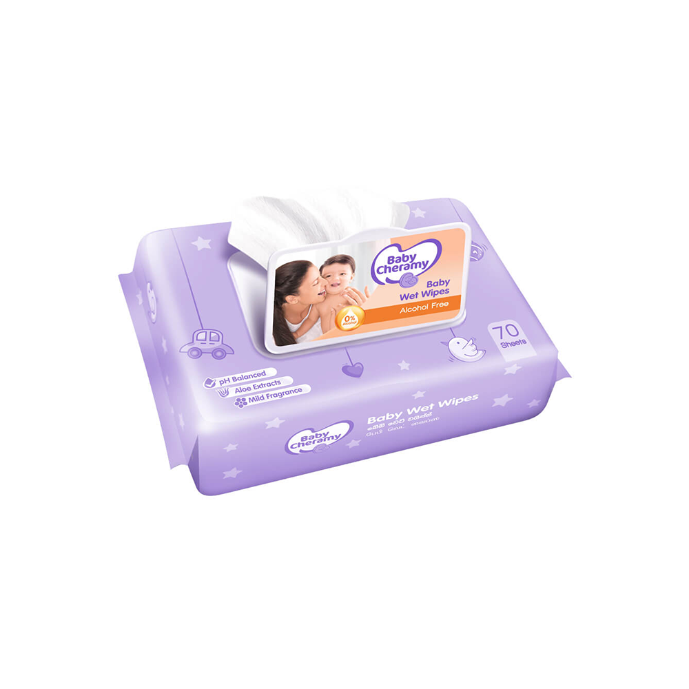 Baby Cheramy Wet Wipes 70pcs