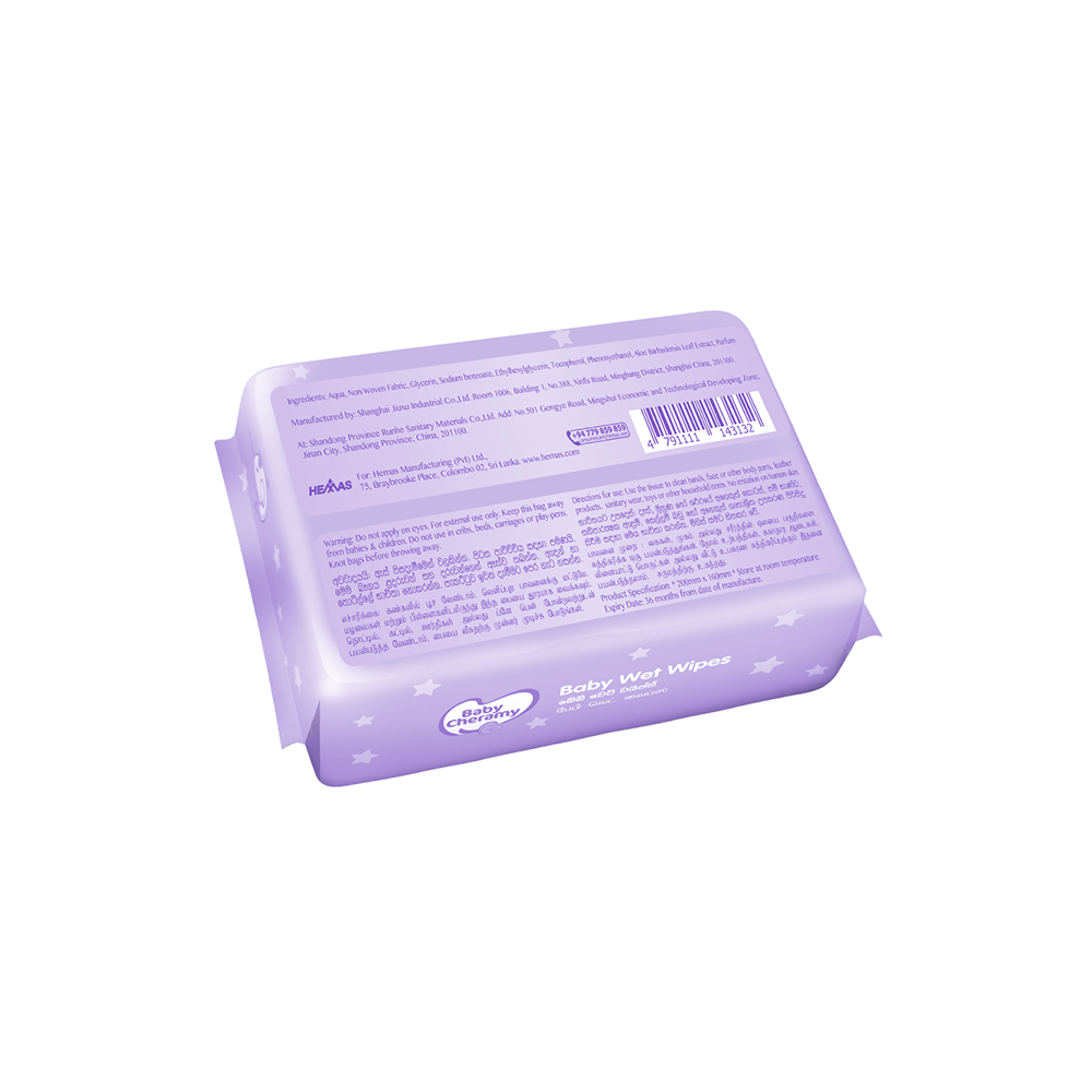 Baby Cheramy Wet Wipes 70pcs - Image 2